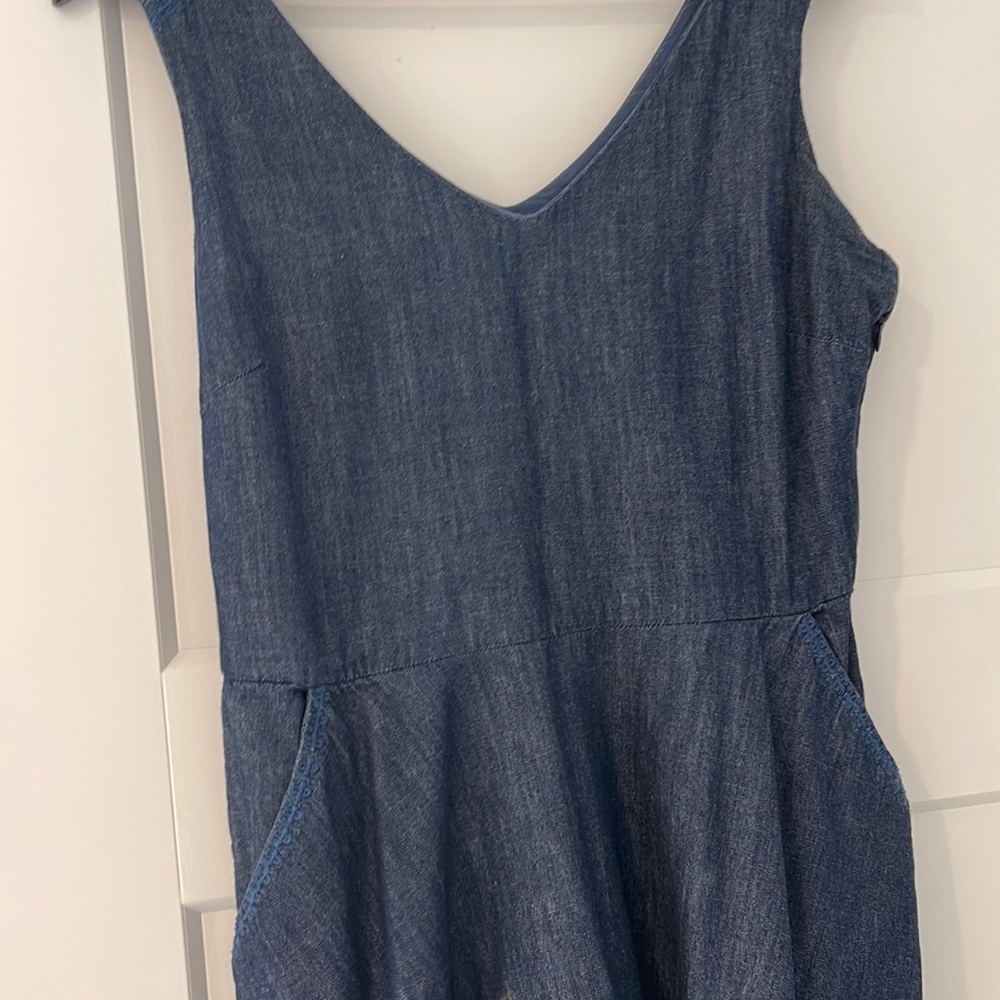 Blue simple dress